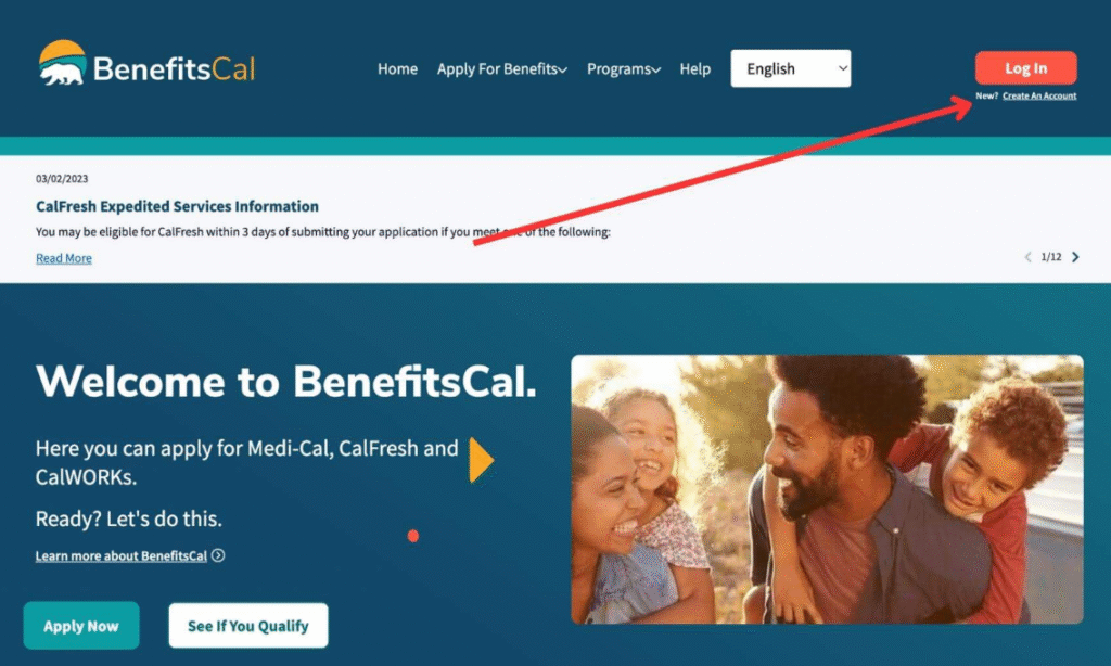 How to Create a BenefitsCal Account